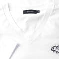 Senlak V-Neck Logo T-shirt - White